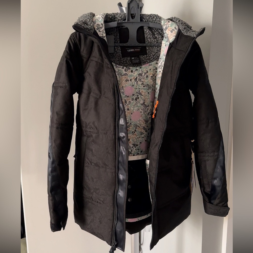 BURTON Larosa Puffy Ladies Ski Jacket Snowboard Black Jacket